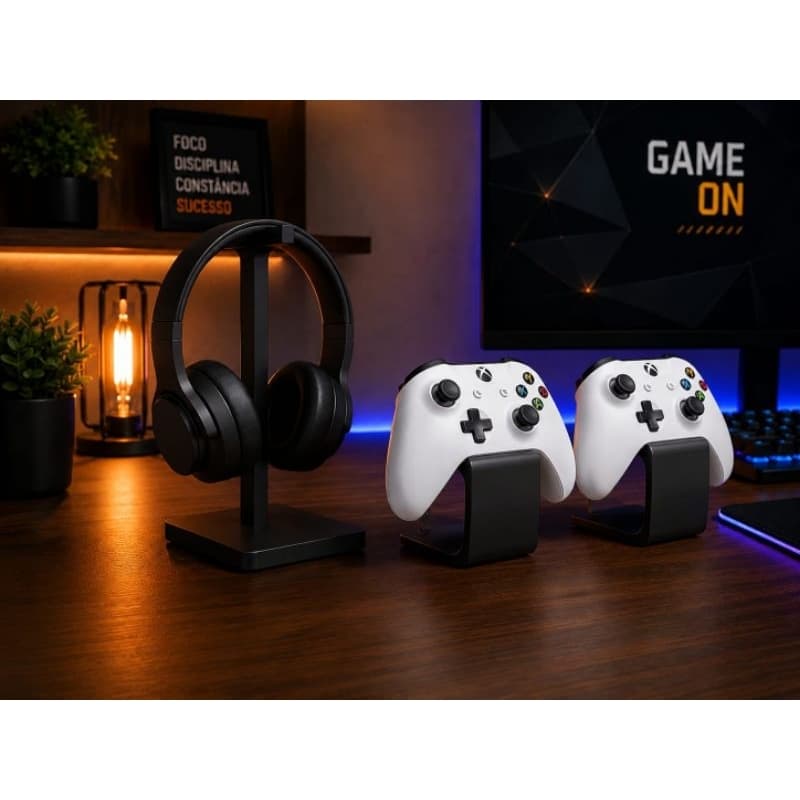 Suporte Para Headset| Suporte Para Controle| Kit Suportes