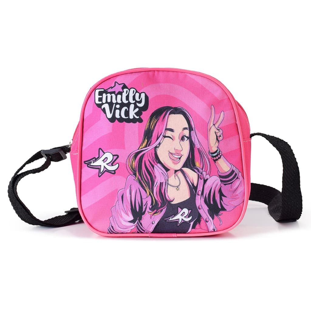 Bolsa Emilly Vick Transversal Shoulder Bag Novo Elemento Rosa Estrela Dos Rosa Resistente Infantil