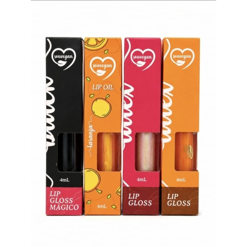 Lip Gloss e Lip Oil Soweegan – 4ml