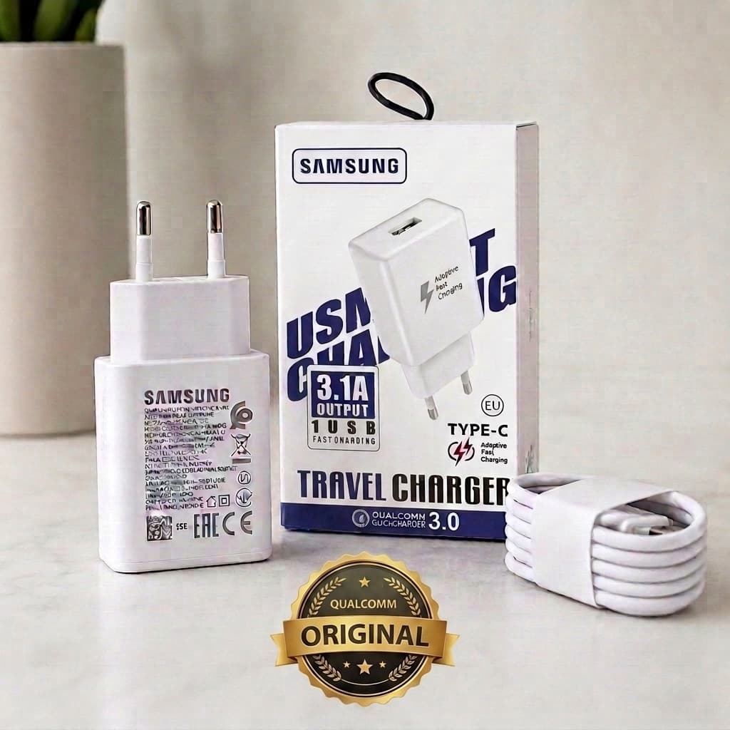 Carregador Turbo Samsung Galaxy Super Rápido 25W USB-C Tipo C compatível - S20 S21 S22 S23 S24 S20FE A70 A54 A50 A34 M23