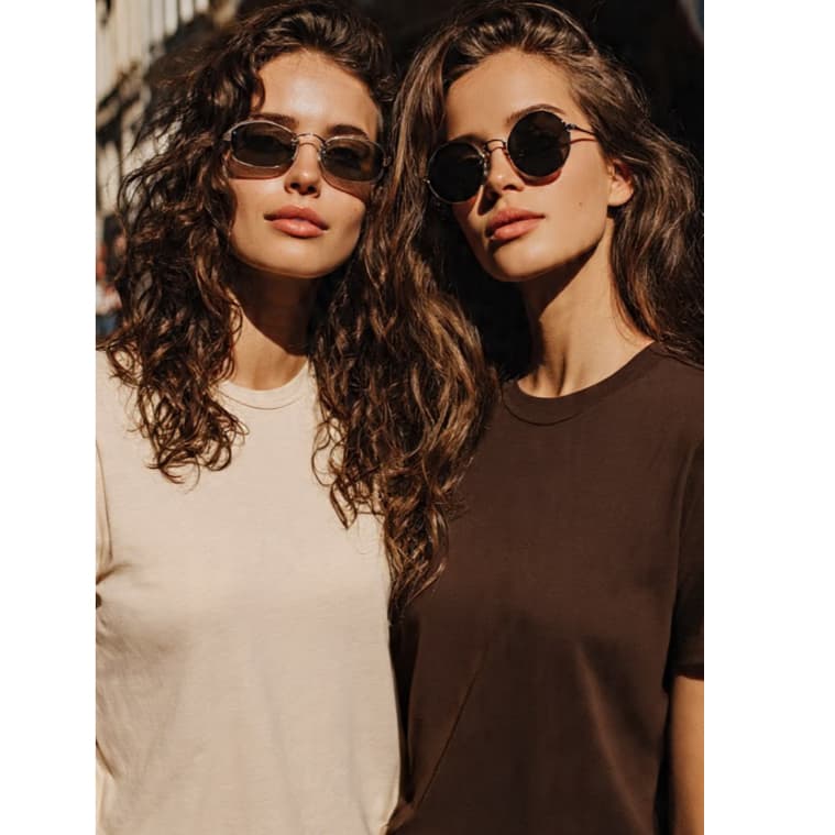 Kit 2 Camiseta Básica Feminina T-Shirt 100% Algodão Envio Imediato Promoção