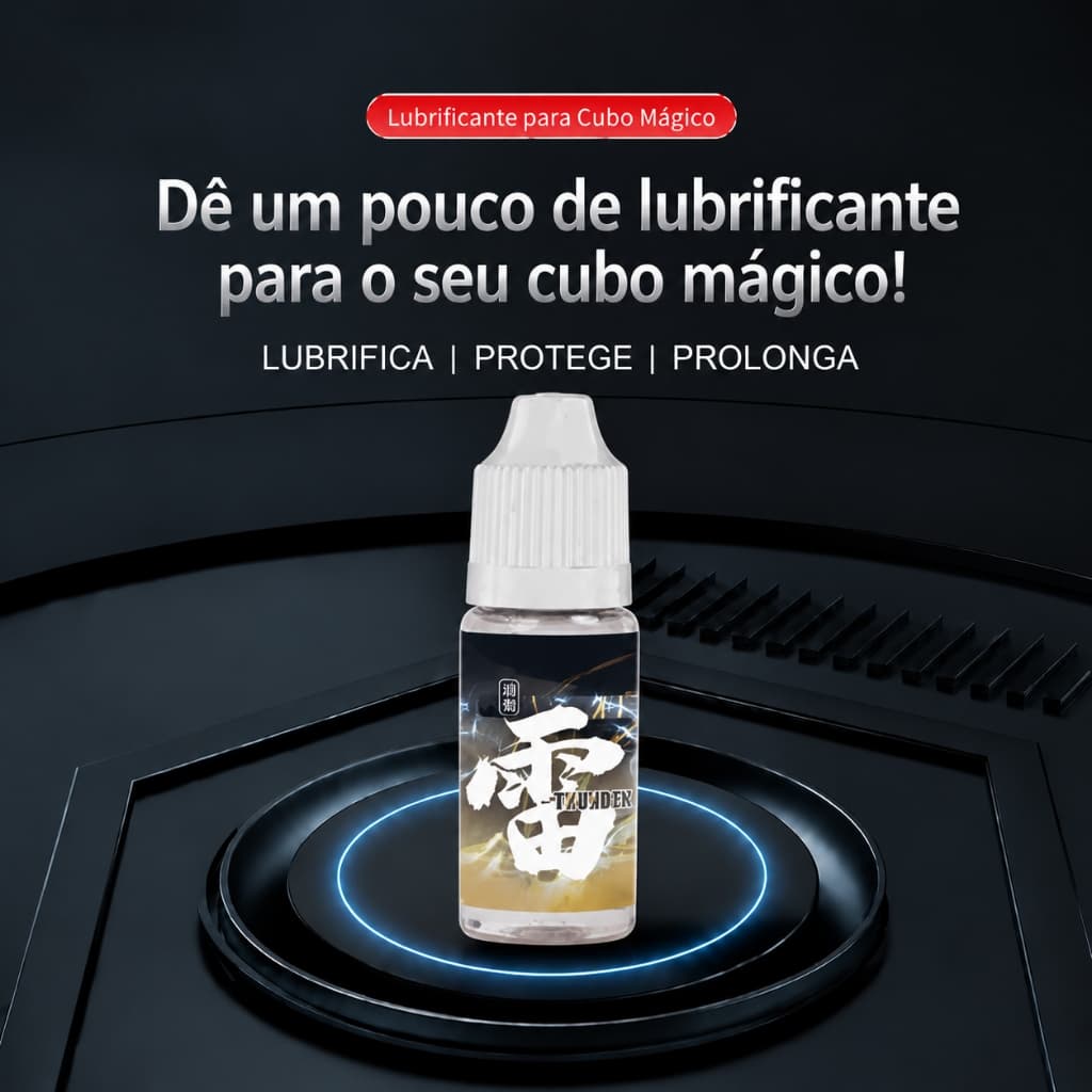 Lubrificante 10ml para Cubo Mágico Óleo Oleoso Baixa Viscosidade Alta Velocidade