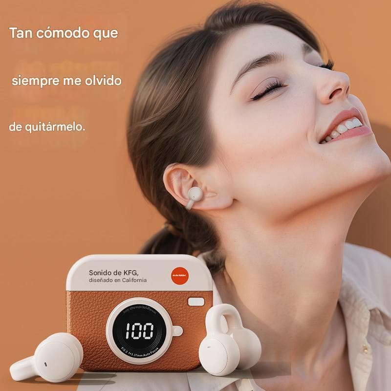 Fones de ouvido sem fio OWS-Q87 com Bluetooth 5.4, música ininterrupta, carregamento tipo C, 200 mAh - Fones de ouvido s