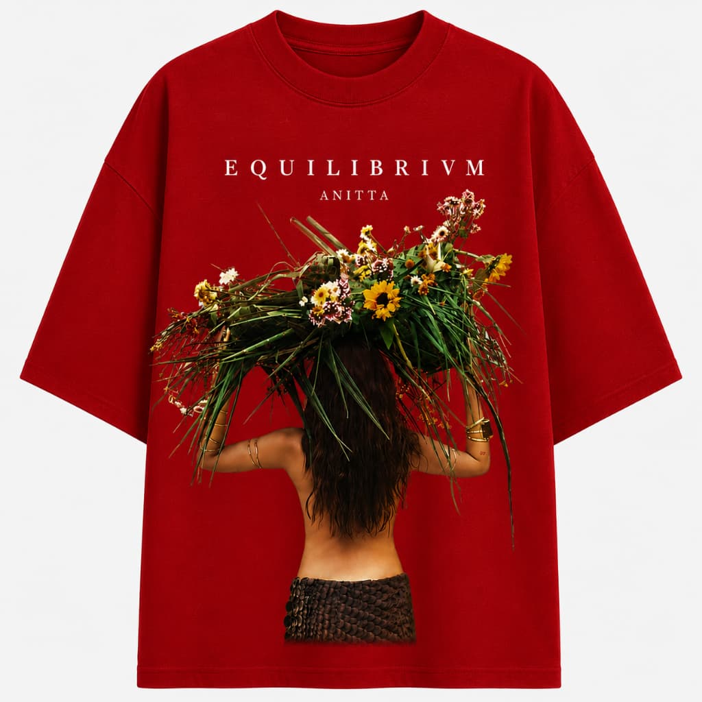 Camiseta EQUILIBRIVM Tendencia Moda Casual  Camisa Anitta Fãs