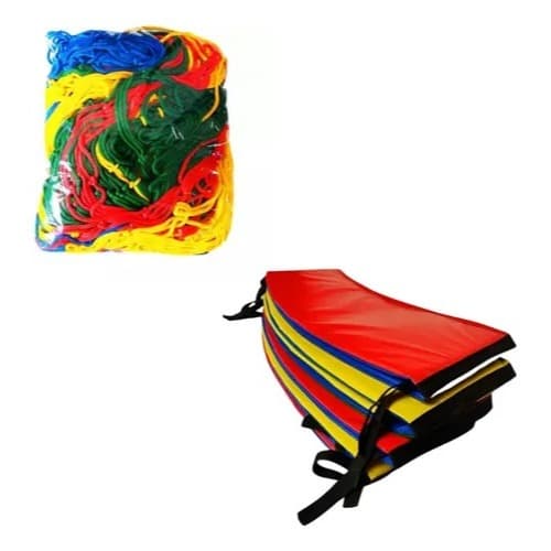 Kit Cama Elástica/Pula-Pula 3,66m – Rede de Proteção + Protetor de Molas