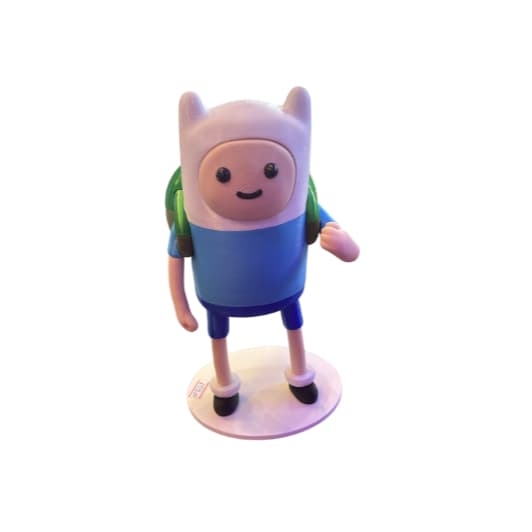 Boneco Finn Hora de Aventura 23,5cm em Impressão 3D | Colecionável | Decoração Geek