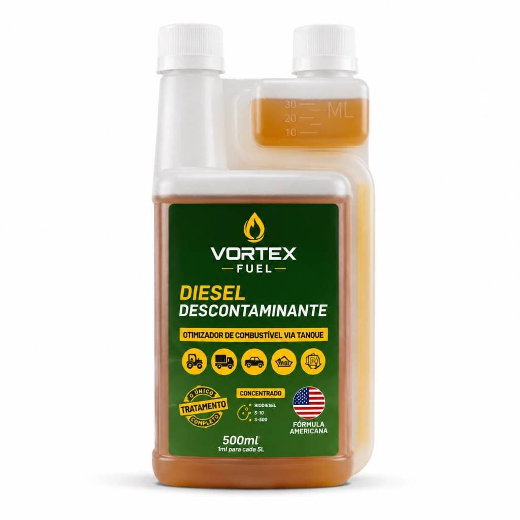 Adtivo Vortex Fuel Diesel 500 Ml Limpa Bico Tratamento Descontaminante Estabilizador Combustivel