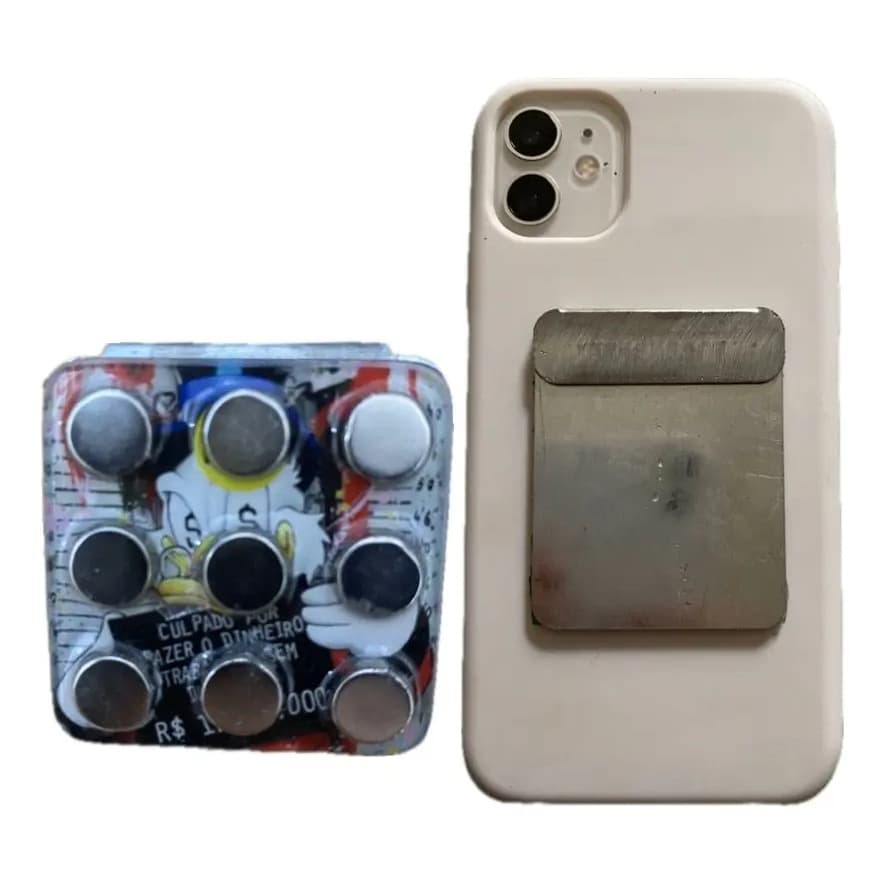 Suporte de Celular para Moto Magnético 9 Ímãs Extra Forte Universal para motos