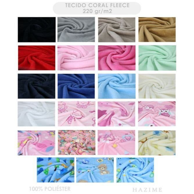2 kilos retalho coral fleece