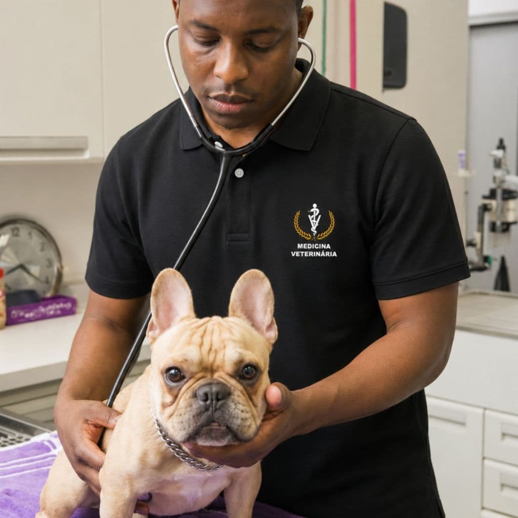 Camisa Gola Polo Piquet Medicina Veterinária Blusa Polo Uniforme Veterinário Camiseta Polo