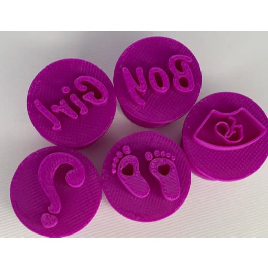 Kit 5 Carimbos para Brigadeiro Chá Revelação