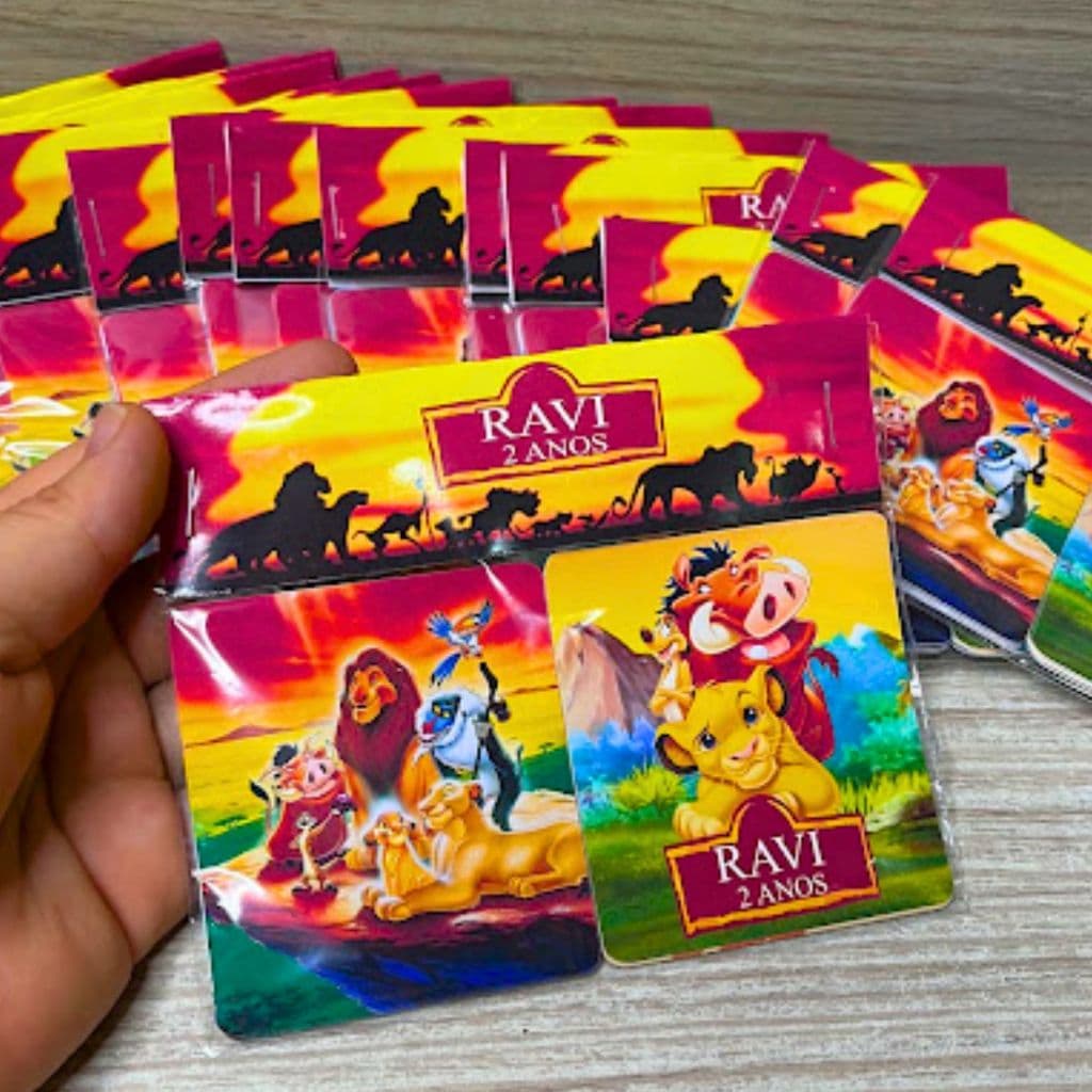 Jogo da Memória Personalizado Rei Leão | Lembrancinha Festa Infantil | Personalizado em Qualquer Tema