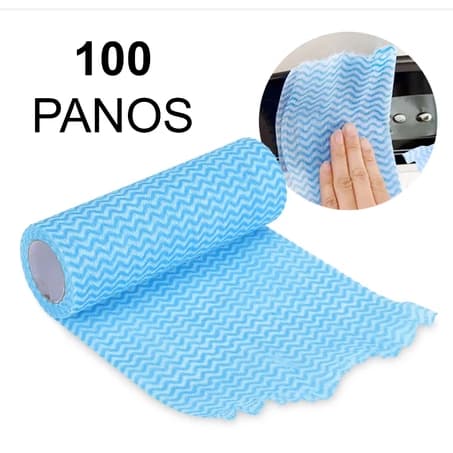 Rolo de Pano Picotados Perfex 100und Multiuso Alta Absorção Reutilizável Limpeza Geral
