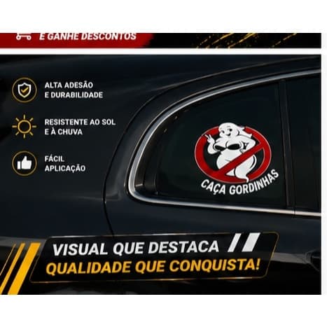 Adesivo Personalizado Sob Medida com Nome, Logo ou Frase em Vinil Recortado Premium