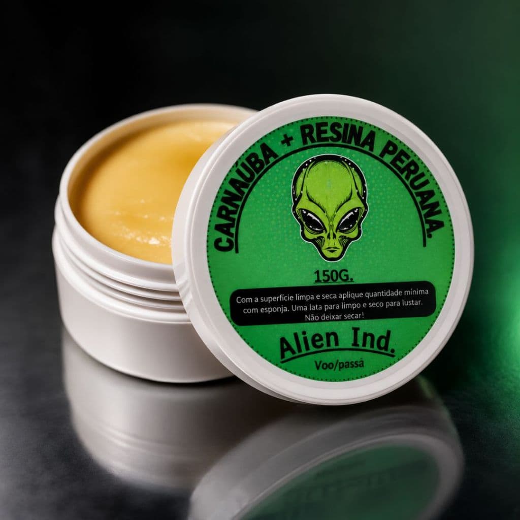 Cera Alien Polimento Queimado Riscos Carnauba Automotiva