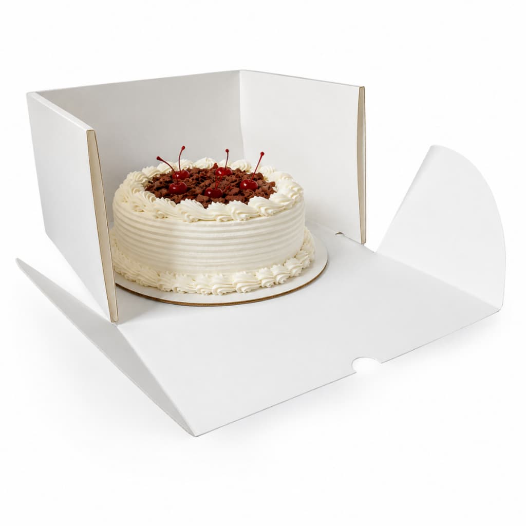 25 Caixas Para Bolo 25x25x15 Papelão Quadrada Reforçada Confeitaria Delivery Festa Envio Imediato