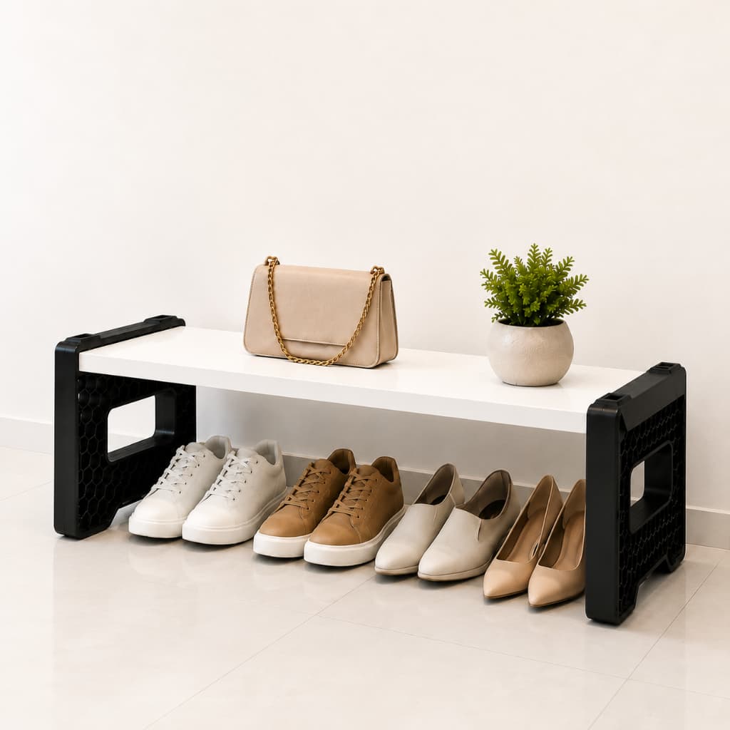 Sapateira Modular Multiuso Organizador de Sapatos 1, 2 ou 3 Andares