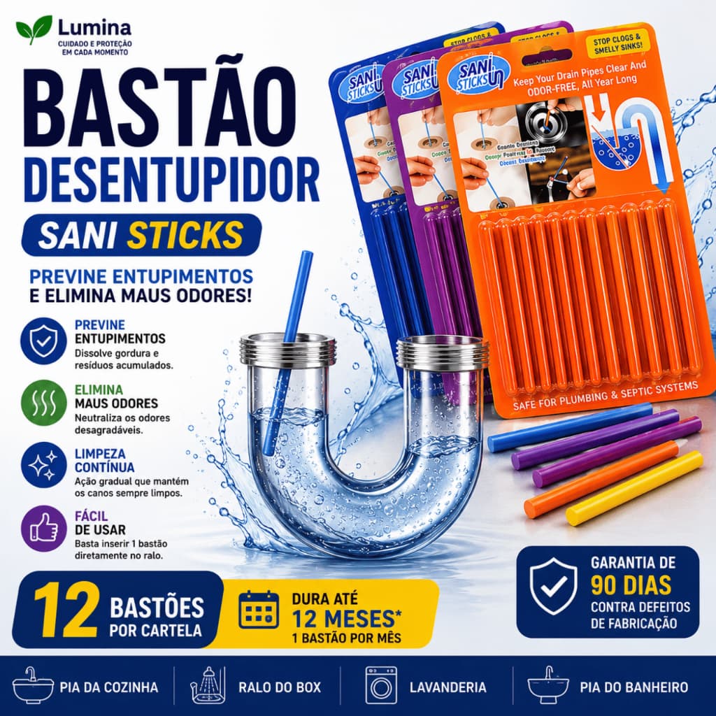 Haste De Limpeza Esgoto Banheiro Cozinha Limpador E Desentupidor Pia Ralo