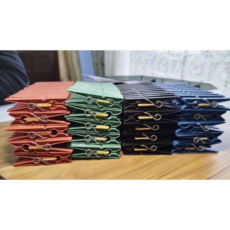 Kit Prendedor de Roupa de PLASTICO COLOR SHOW de 72 unidades 7,5cm NÃO MAMCHA A ROUPA PREGADOR DE VARAL RESISTENTES