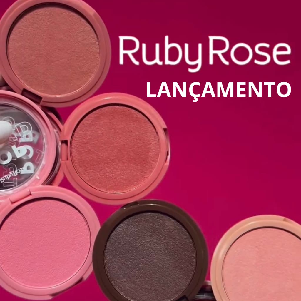 Blush Cremoso Pop Trend Ruby Rose Efeito Blur Acabamento Natural
