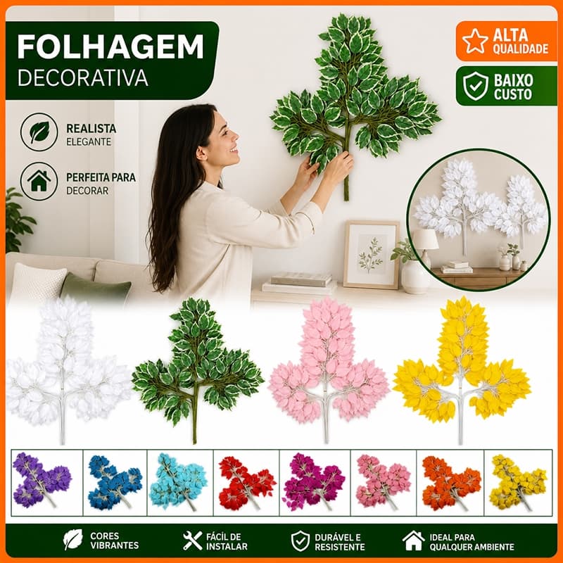 (12 unidades) Plantas artificiais de fibra de ficus com folhas de borracha para decoração de casamentos e residências