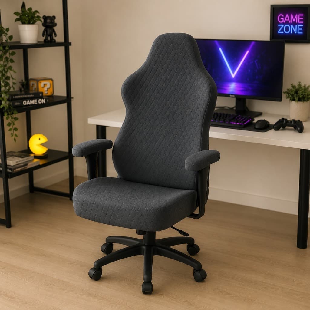 Capa para Cadeira Gamer Ajustável Com Elastico Lavável Proteção