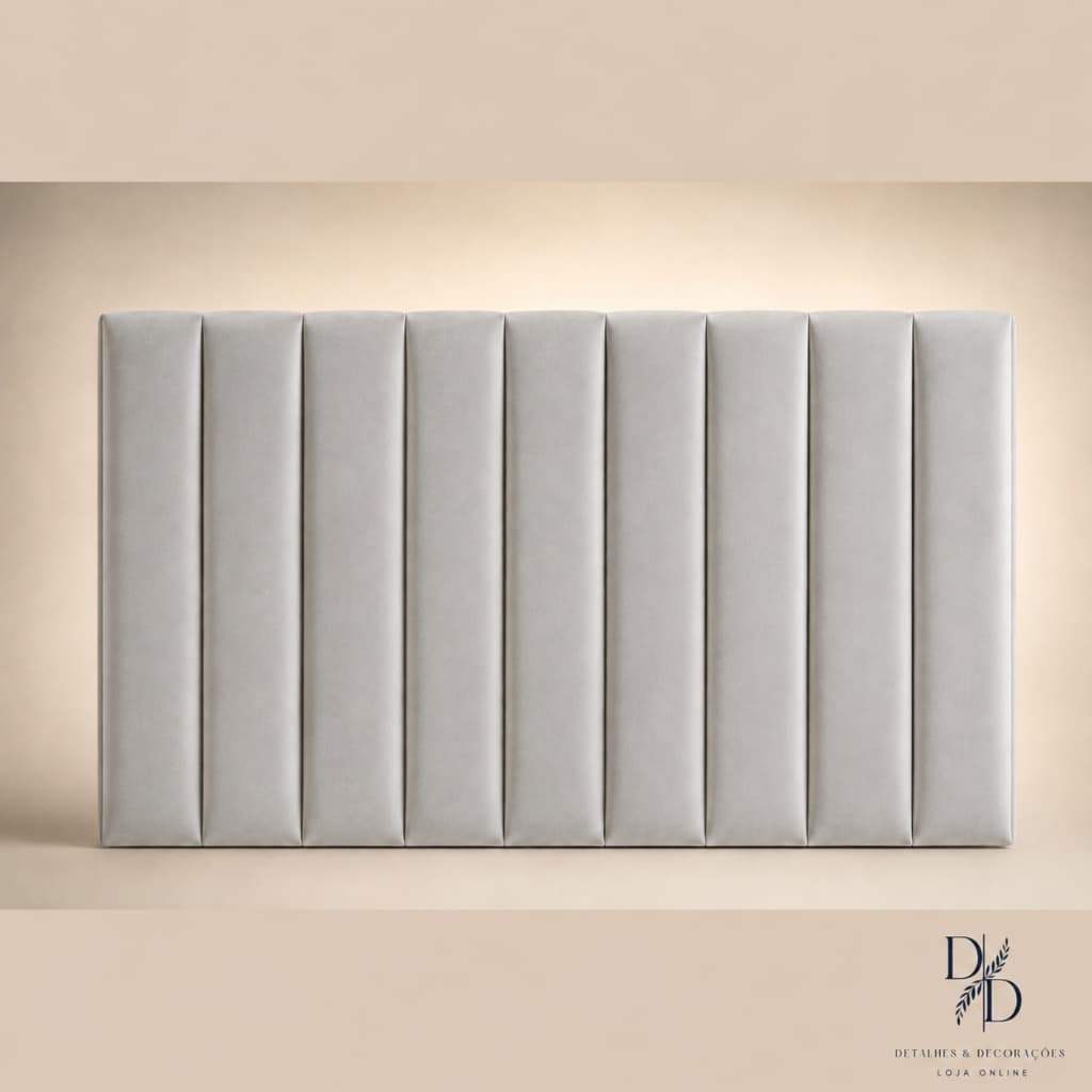Cabeceira de Cama Box Adesiva 110x20 Premium Aveludada | Sem Furos Fácil Instalação -ENVIO IMEDIATO!
