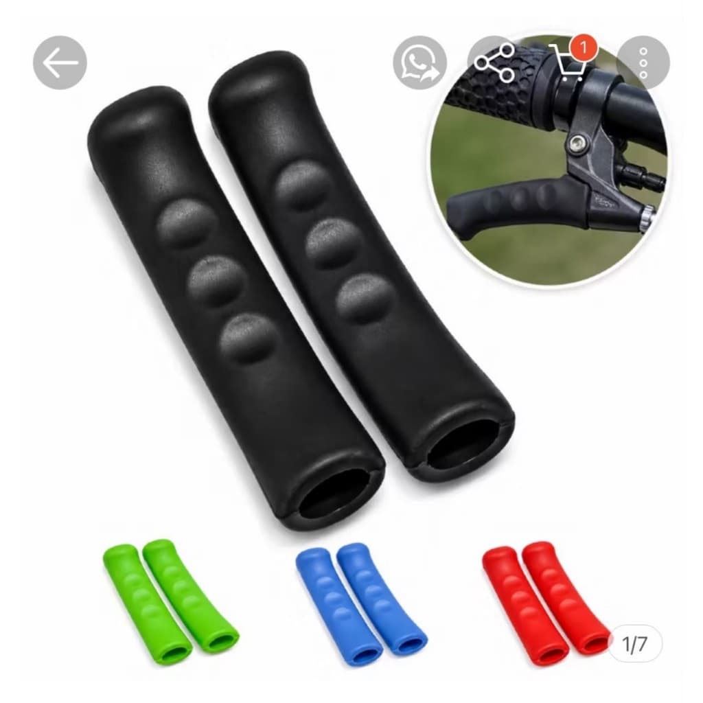 Par De Capas De manete De Freio De Bicicleta , Protetores De Alavanca Silicone Antiderrapantes
