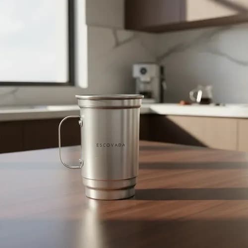 Caneca Em Alumínio Para Sublimação 750ml - 5 Und - Sem Cor