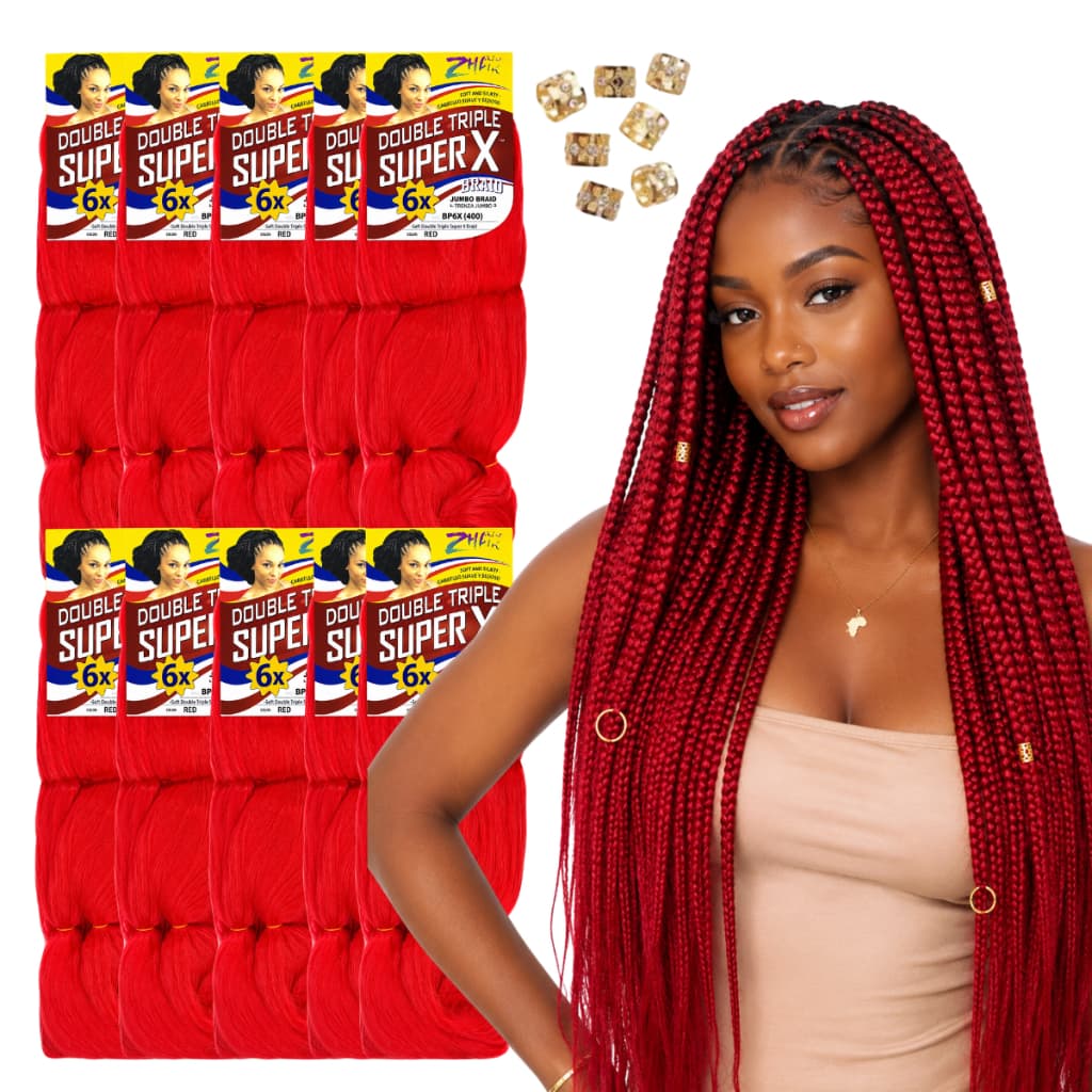 Kit 10 Jumbo Super X 400G Para Tranças