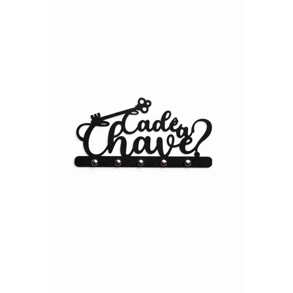 Porta Chaves Cadê a Chave Decorativo de Parede Chaveiro