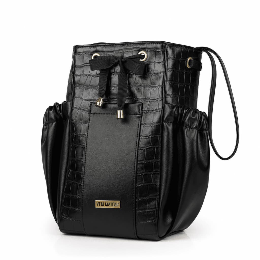 Mateira Feminina Premium Porta Térmica e Cuia Croco Luxo Top