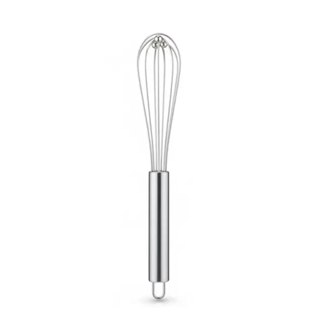 Batedor de Ovos Manual Fouet em Aço Inox com Esfera KL-1075