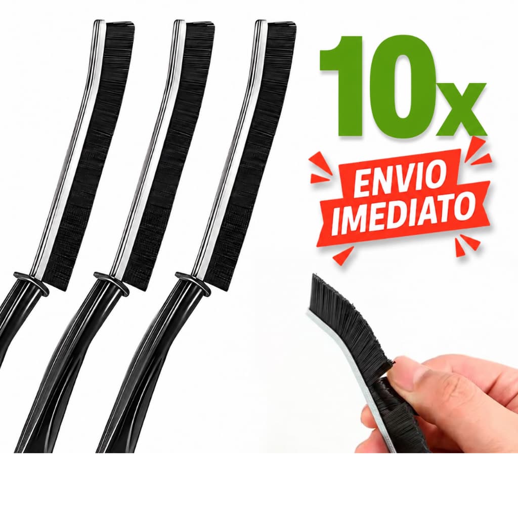 Multipurpose Cleaning Brushes for Crevices, Rails, Windows, Bathrooms