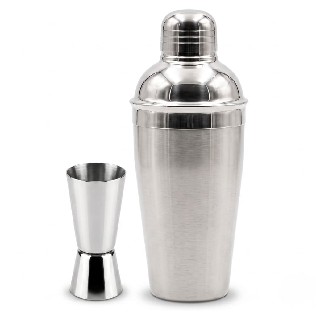 Kit Coqueteleira Drink Caipirinha Plasvale 4 Peças - Inox, 550ml, Completo, Profissional