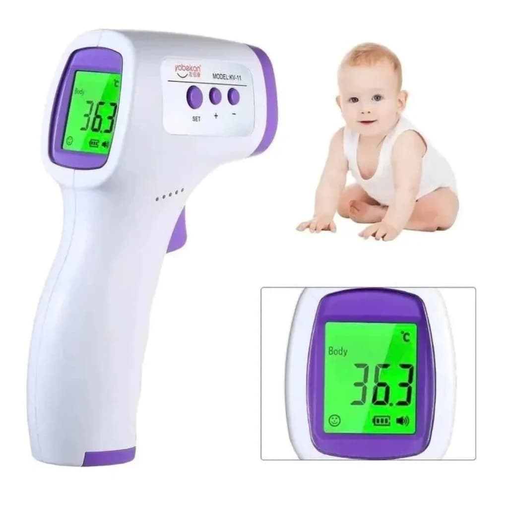 Termômetro Digital Infravermelho de Testa H-04 Sem Contato LCD Febre Adulto e Infantil