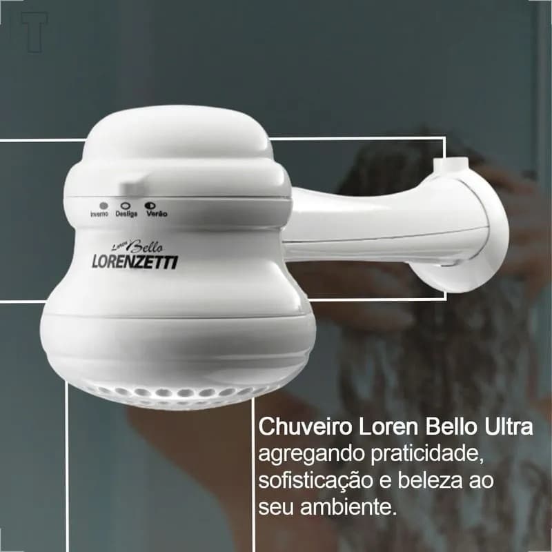 DUCHA LOREN BELLO ULTRA  BRANCA C/CANO
