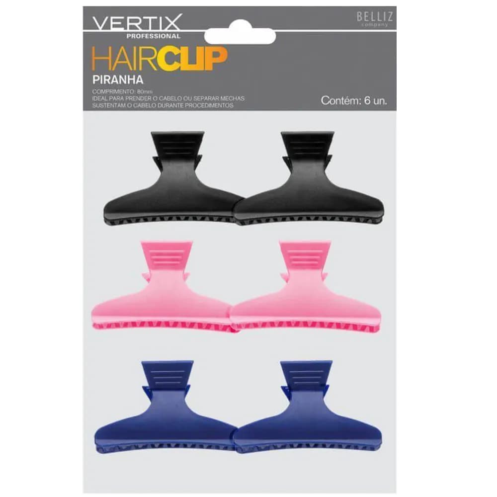 Vertix HairClip Piranhas Sortidas Cód-3004