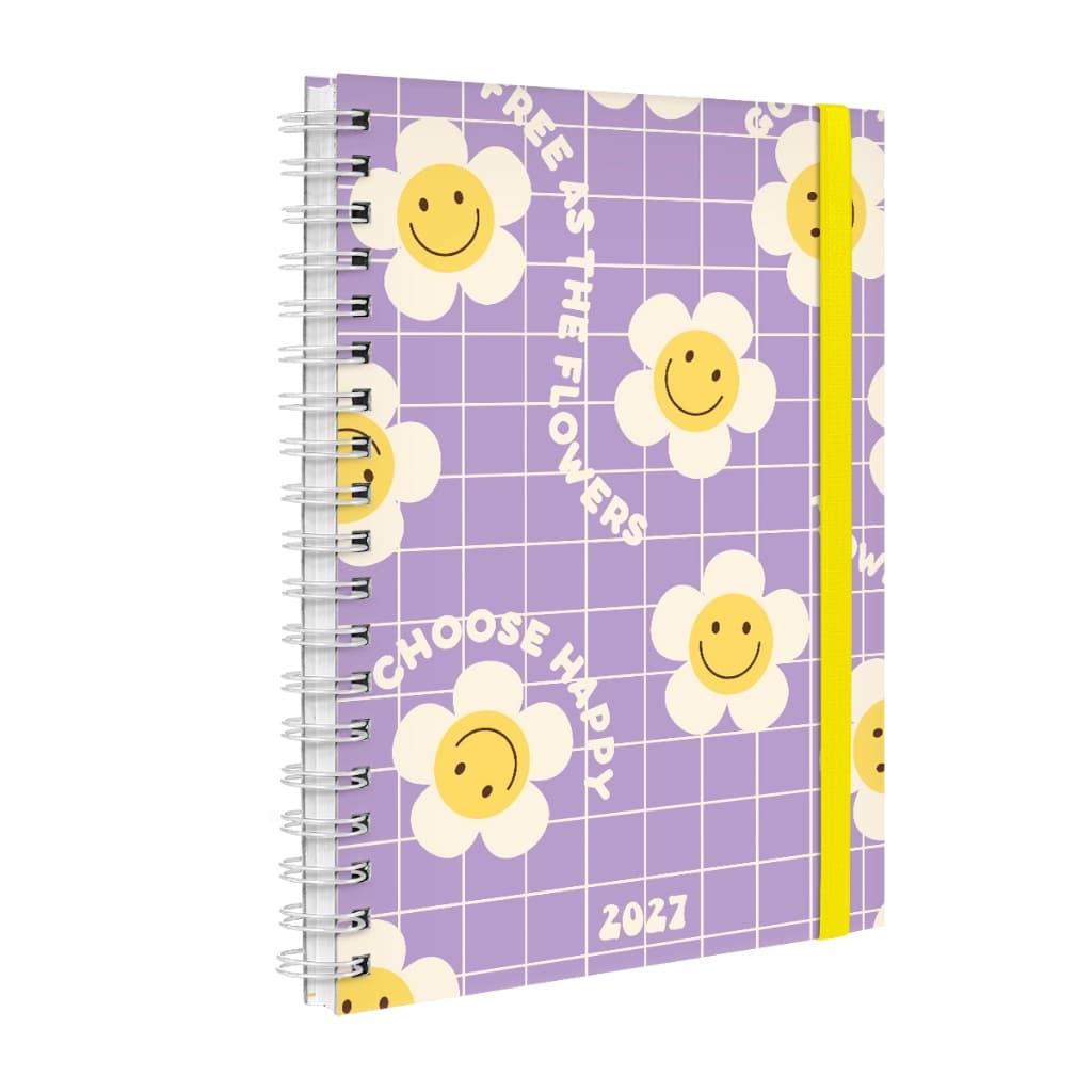 Agenda Planner Semanal Plus 2027 Capa Dura Retrô Vintage
