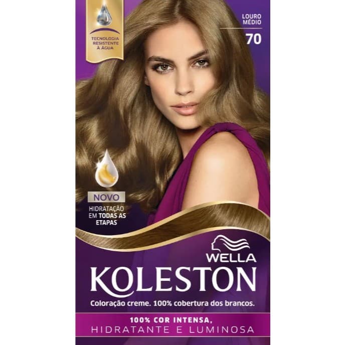 Tinta De Cabelo Tintura Coloração Koleston - Cor 70 - Louro Médio