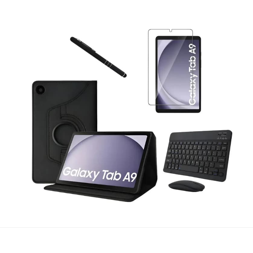 Kit P/ Tab Samsung A9 11' Capa + Pel. + Teclado + Mouse