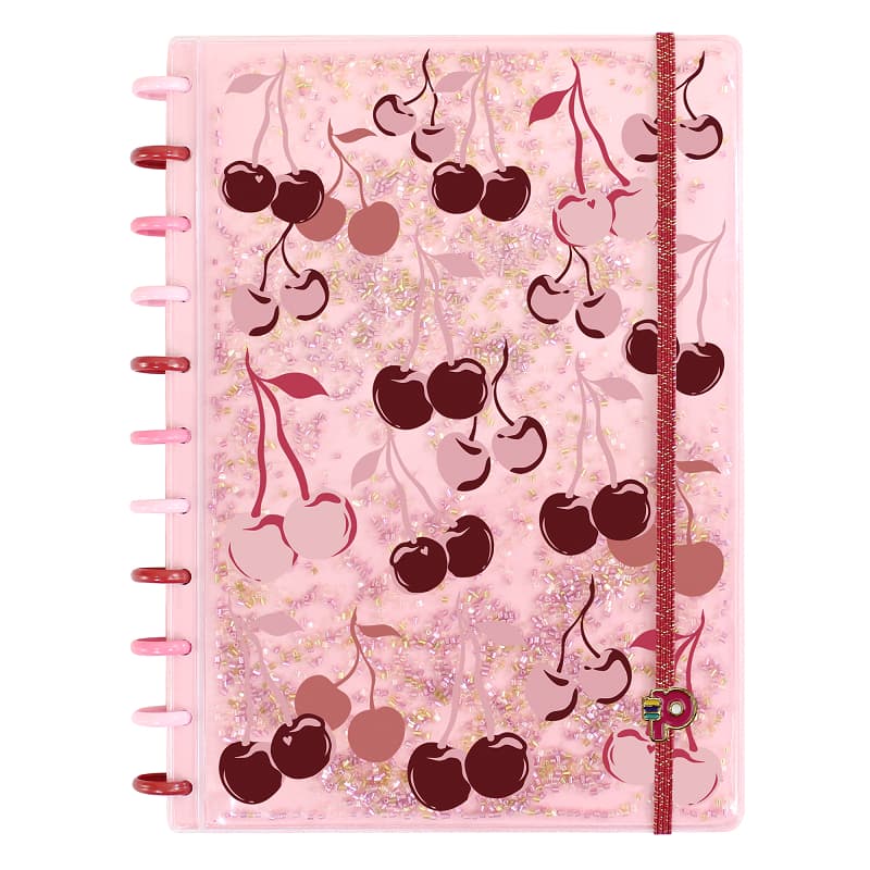Caderno de Disco Grande 140 Folhas Disco G Sweet Girls Cereja Pop Disc