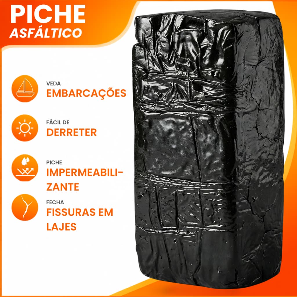 Betume Piche pixe Asfalto para madeira Veda Laje Embarcação 3kg