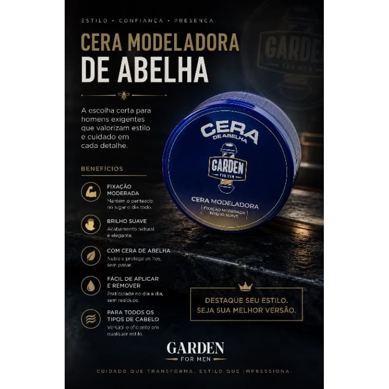 Pomada  para cabelo efeito matte(seco)