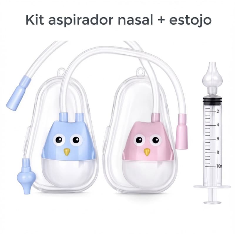 Aspirador Nasal Infantil com Silicone Macio para Bebês