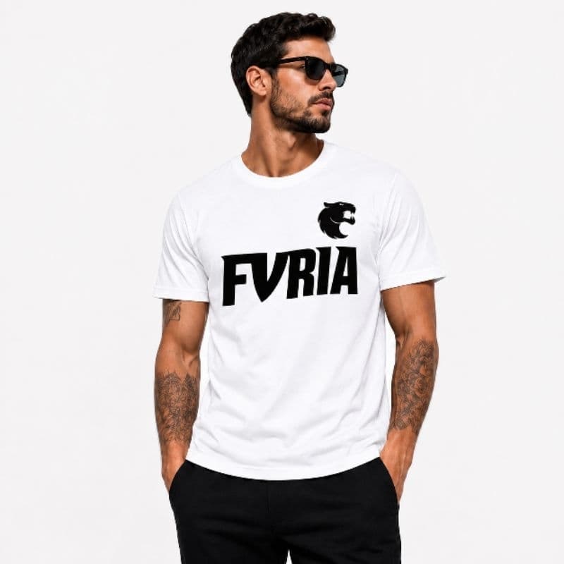 camiseta Team Fúria 100% algodão básica exclusiva estilo e conforto ideal para o dia a dia estilosa