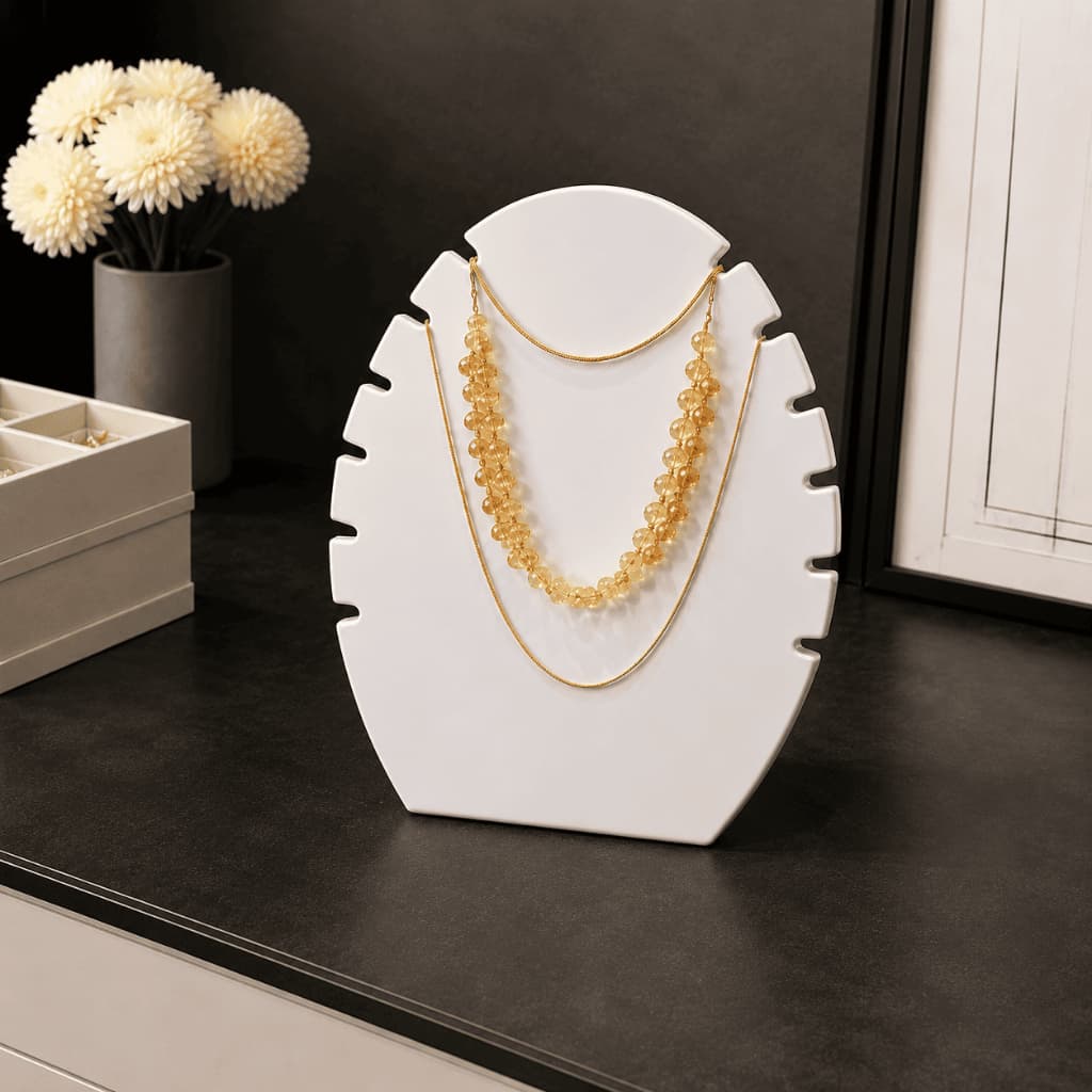 Expositor para Colares e busto Organizador de Joias Porta Colares Decorativo Mesa Bancada