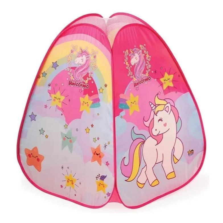 Barraca Infantil Personagens Pop Up Dobrável Cabana Casinha Toca Festa do Pijama Presente Meninas e Meninos