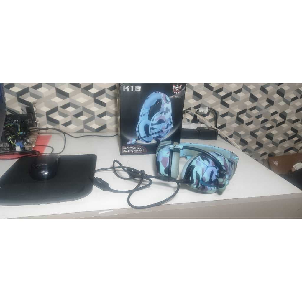 Headset Onikuma K18 Camuflado Usado - Áudio Funcionando