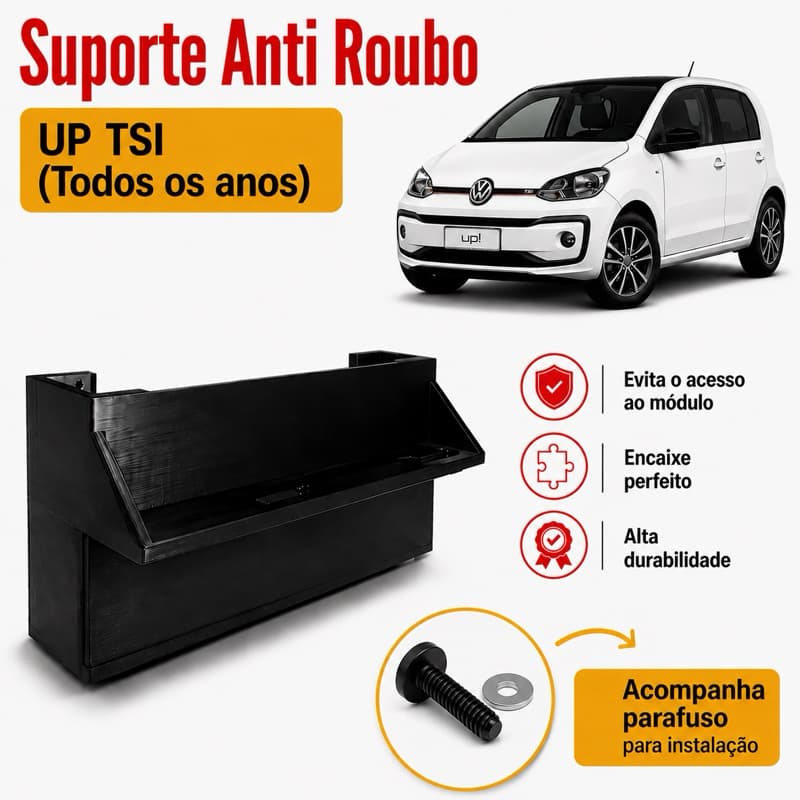 Suporte Anti Furto Para MODULO Volkswagen UP TSI Suporte Anti Roubo UP TSI